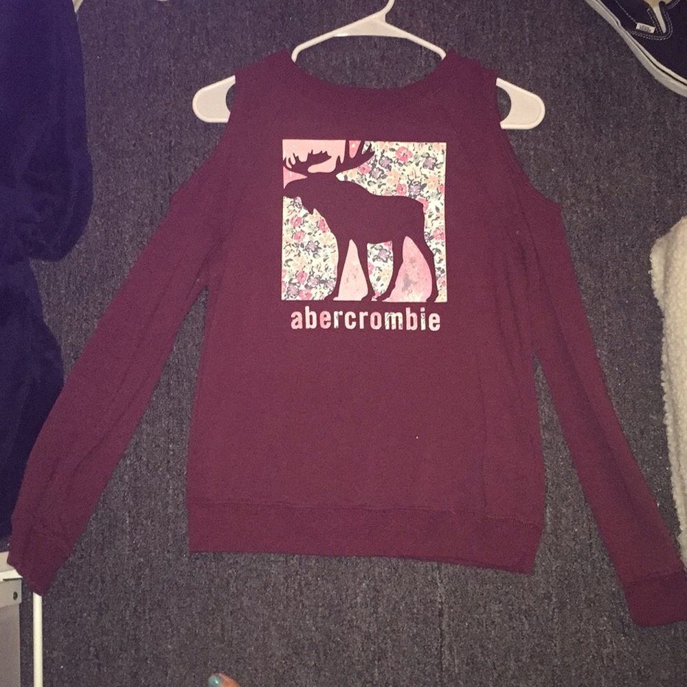 ambercrombie kids off the shoulder shirt